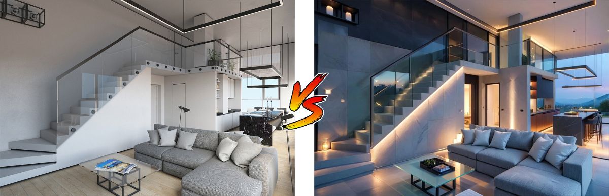 моя визуализация VS нейросетевая