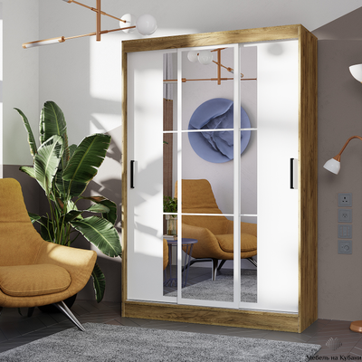 Тайм ШКК-03 шкаф-купе Крафт/Белый