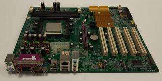 Материнская плата Epox EP-8KDA3I socket 754 (3*DDR400, AGP, 2*IDE, 4*SATA) (комиссионный товар)