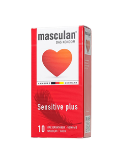 304 Презервативы Masculan, сlassic 1, нежные, 19 см, 5,2 см, 10 шт.