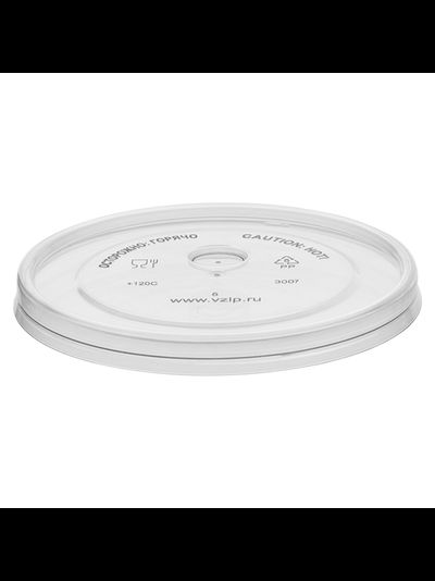 Крышка плоская с/отв. для стакана Bubble Cup 90 мм (прозр.) 50 шт.