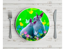 Тарелка год Кролика №7