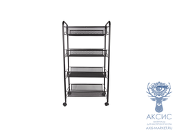 Тележка для косметологов CY502, 4 полки, черный