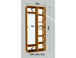 Шкаф-купе ширина 1000