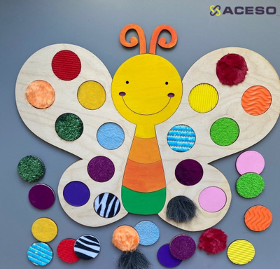 Тактильные дощечки “Бабочка” 16 пар