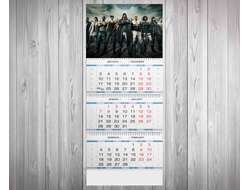 Календарь квартальный PlayerUnknown’s Battlegrounds, PUBG, ПУБГ №5