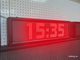 Уличные часы-[88:88]-дата-t-210х690мм (красный цвет)