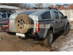 Задний силовой бампер серии Трофи на Nissan Navara III 2010-2015 (03.168.02)