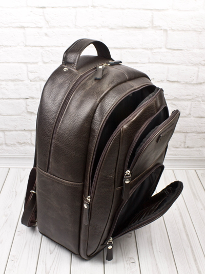 Кожаный рюкзак Rivarolo brown (арт. 3071-04)