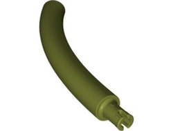 Dinosaur Tail / Neck Middle Section with Pin, Olive Green (40378 / 6351430)