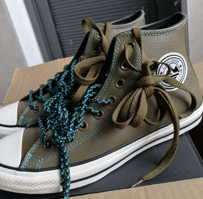 Женские зеленые Кеды Converse All Star Tumbled для весны 165957C