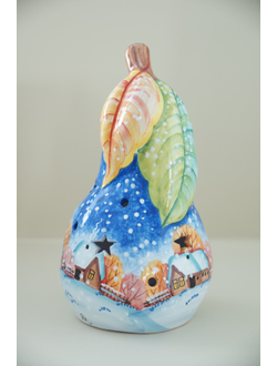 Зимняя груша (подсвечник)