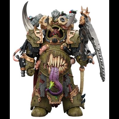 Терминатор-чемпион Савана Смерти (Warhammer 40K) - КОЛЛЕКЦИОННАЯ ФИГУРКА 1/18 Death Guard Deathshroud Terminator Champion (JT02571) - JOYTOY