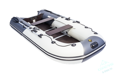 Лодка ПВХ Мастер Лодок Ривьера Компакт 3200СК "Комби" Св.Серый / Графит