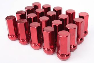 Комплект гаек PMU конус 12*1,5 красный HEX 17