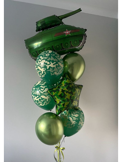 Композиция из шаров "Танк"