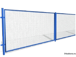 Забор из сетки рабица (в рамке)