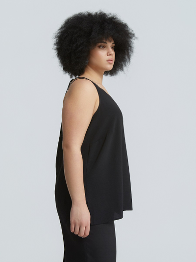 Топ с кружевом на бретелях