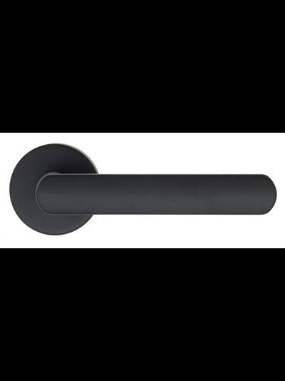 Дверная ручка на круглом основании Fratelli Cattini &quot;NEVADA&quot; 7-NM матовый черный