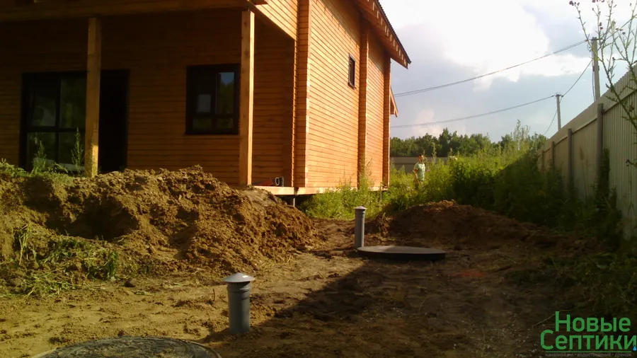 Установка септика Крот 2,4 (Решетниково, 2017)