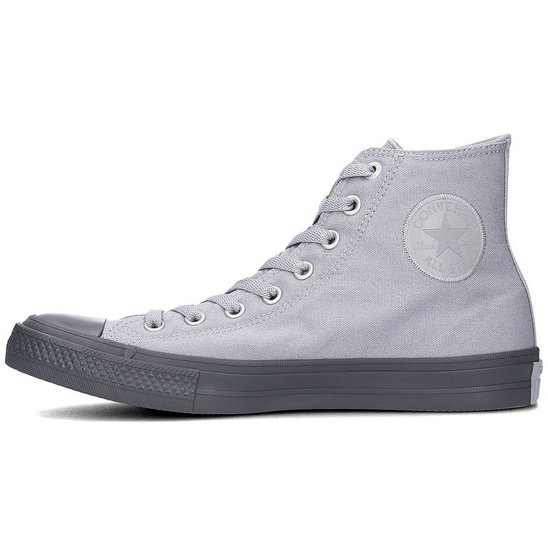 Серые высокие кеды Converse Chuck II DOLPHIN/STORM WIND/GUM - 155498C