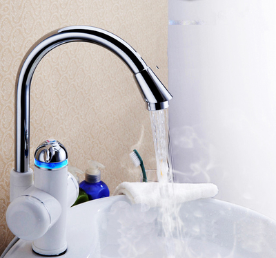 Смеситель для кухни Potato с высоки изливом и электронагревателем P0055