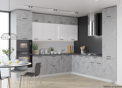 Кухня «Лофт» модульная кухня разные цвета