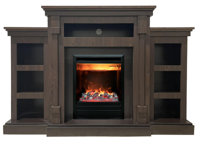 Электрокамин Теннесси LUX AO с очагом 3D Olympic