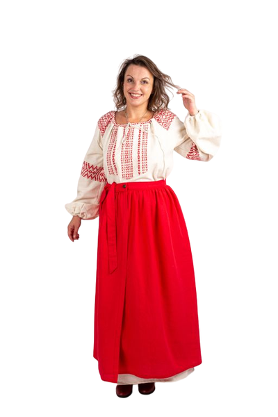 Юбка-понёва с запахом "Рябина"