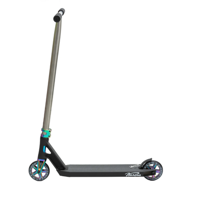 Самокат Комета Эфир чёрный неохром сбоку