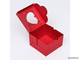 Коробка сборная, красная, 10 х 10 х 6,5 см
