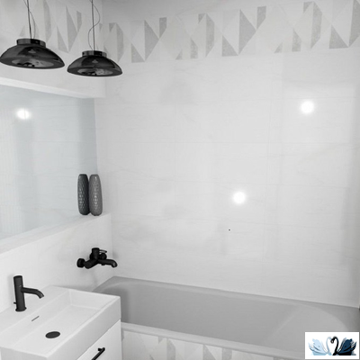 xПлитка Creto Forza Calacatta White Wall 01 25 х 60 см настенная