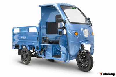Грузовой электротрицикл Rutrike Вектор Кабина 1500 60V1200W синий
