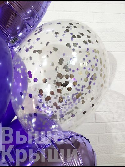 Коробка с шарами "Виолет" (10 шариков)