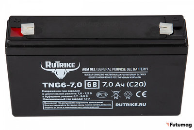 Аккумуляторная батарея RuTrike TNG6-7,0 (6V7,0A/H C20)