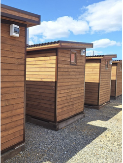 Баня 2м*5м, крыша 1 скат, топка внутри, баня со стационарной мебелью