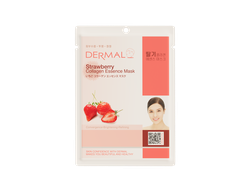 Dermal Strawberry Collagen Essence Mask / Dermal Тканевая маска с экстрактом клубники и коллагеном (23 г)
