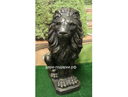 Лев античный левый бронза  53*26см   3,9кг   полистоун Россия  3875/013100