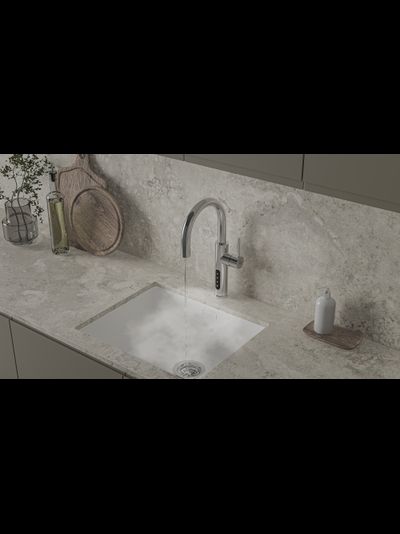 Система мгновенного кипячения воды с газацией и охлаждением 5в1 AQUAHOT ASPEN Chrome (хром)