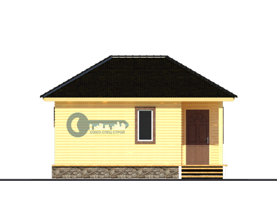 Б-14  ГАБАРИТНЫЕ РАЗМЕРЫ: (6Х4М) 1 ЭТАЖ, ОБЩАЯ ПЛОЩАДЬ: 24М²