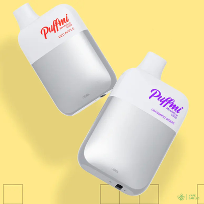 Одноразовая электронная сигарета PUFFMI DX5000, 2%, 10 мл, 650 мАч, 5000 затяжек - Aloe Grape Ice (Gold)