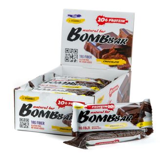 (BombBar) протеиновый батончик - (60 гр) - (шоколад)