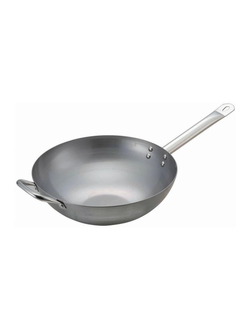 Сковорода ВОК 360 с двумя ручками, углеродистая сталь