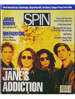 Spin Magazine June 1991 Jane’s Addiction Cover, Иностранные музыкальные журналы,, Intpressshop