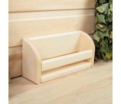 Полочка для масел, 6 пузырьков, 24х11см, липа