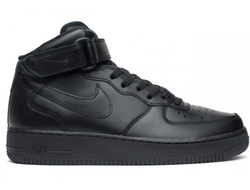 Nike Air Force 1 Mid Черные (36-45) Арт. 003MF