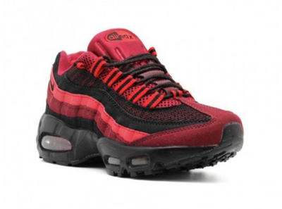 Nike Air Max 95 (черные с красным)