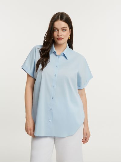 Женская блузка с принтом большого размера в модном бутике XLady