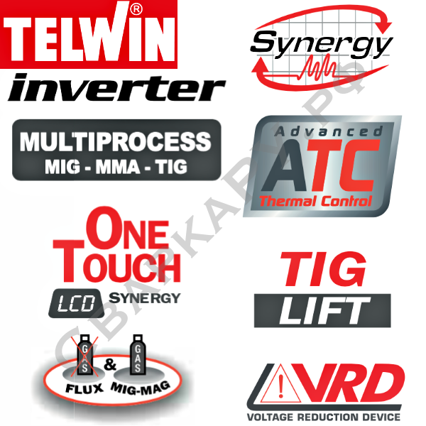 Полуавтомат для MIG/MAG сварки Telwin ELECTROMIG 220 SYNERGIC