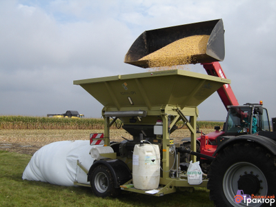 Передвижная вальцовая плющилка влажного зерна с прессом ROmiLL СР1